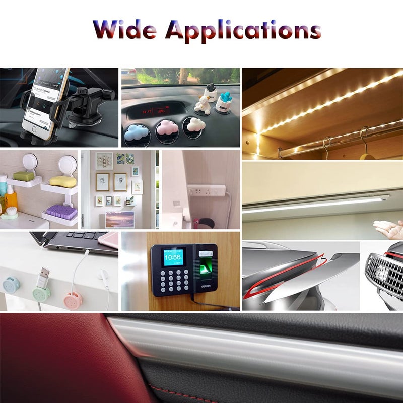 LLPT Double Sided Tape Mounting Tape 1" x 18 Ft Heavy Duty Waterproof Black Foam Tape for Home Office Automotive Decorations Mountings (G595225mm) - Image 2